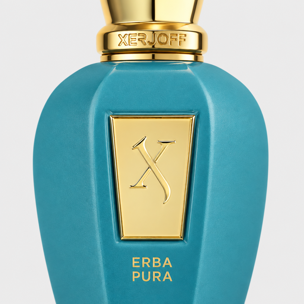 Xerjoff Erba Pura close-up label detail